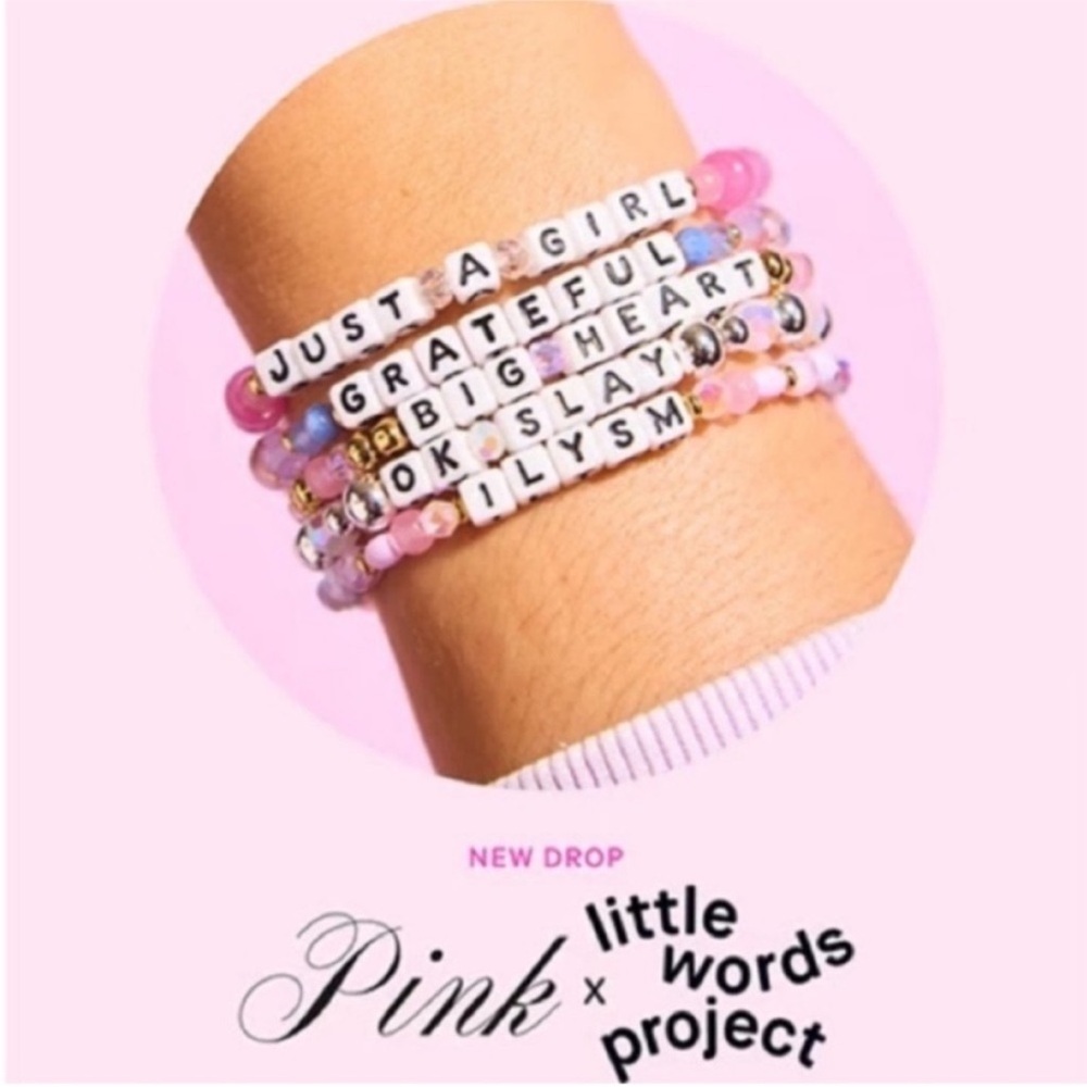 ✨NWOT! PINK × Little Words Project Be You Bracelet